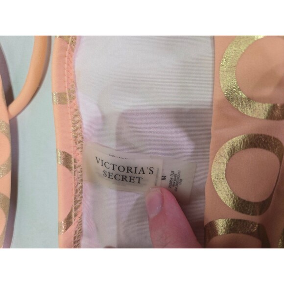Victoria Secret Bikini Y2k Peach and Gold Chain - Picture 4 of 7